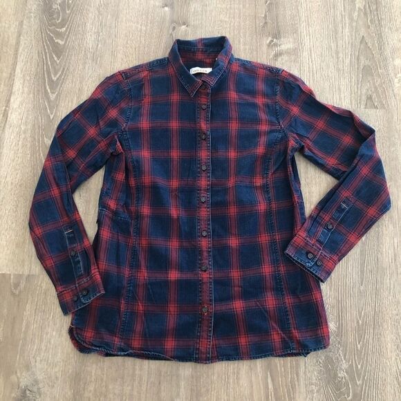 Orvis Tops - Orvis Womens Long Sleeve Button Up Flannel Shirt Size Small Work Hiking Fishing